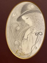 吉田キミコ | 原画「帽子の少女」
