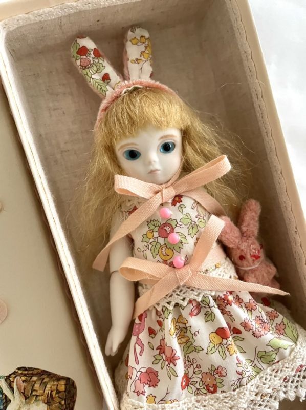 アンティーク　ビスクドール　人形　日本製　箱入り　貴重